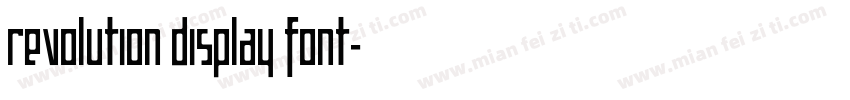 Revolution Display Font字体转换